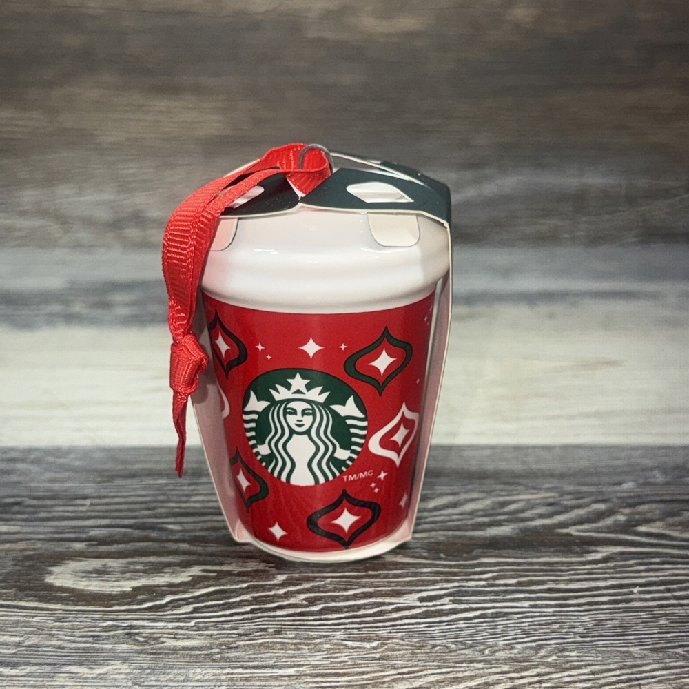 Starbucks Holiday Red To Go Coffee Cup Christmas Ornament 2023